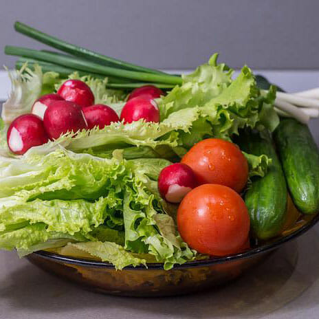 vegetables cucumber onion