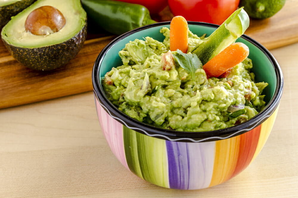 guacamole and carrot